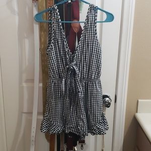 Gingham Romper